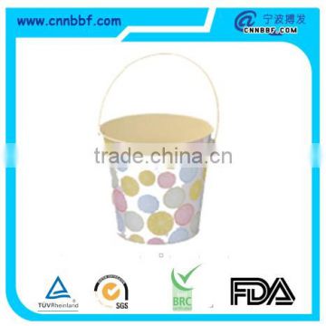 Wholesale Printing Color Small Metal Tin Ice Bucket Metal Bucket