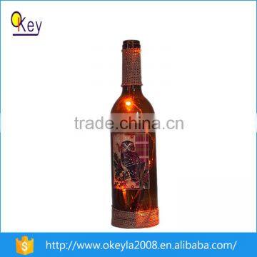 2016 hot sell color led liquor wine beer bottle light with paiting