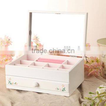 wooden box for jewelry Small jewely wooden box with small wooden drawer