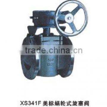 worm gear operator PTFE Lined plug valve