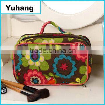 2016 New Design Toiletry bag, Eco Beauty Cotton Cosmetic Bag