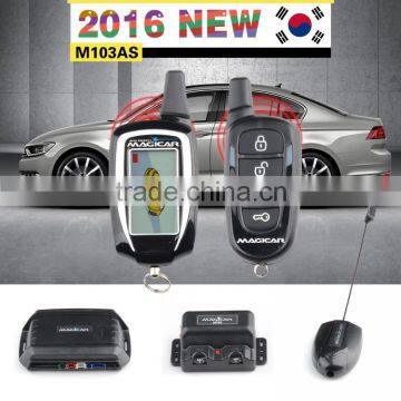 Original Magicar 103AS car alarm security system LCD remote with starter