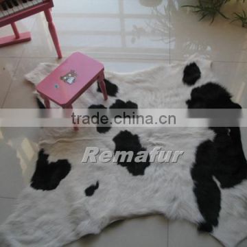 100% genuine raw cow hides for rug in natural color