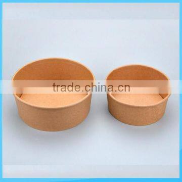Take Away Salad Paper Bowl with BRC,ISO,FDA,SGS from CN leading Factory