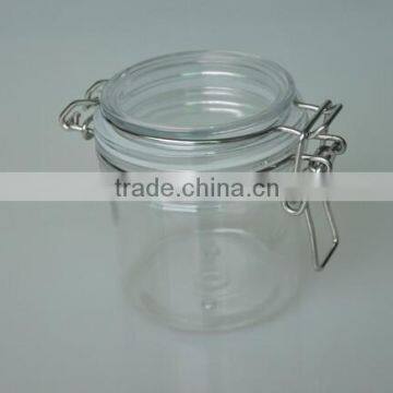 Square Round Design With Measuring Lid Glass Storage Jar photo-4