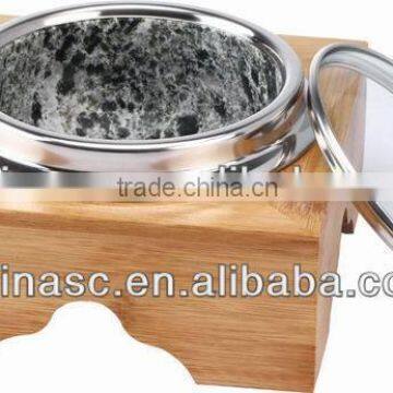 SANCONG anti-crack stone stew pot utensil with bamboo frame