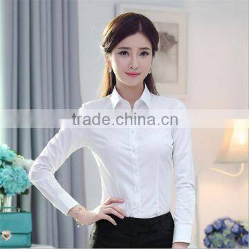 New pattern long sleeve office wear shirts for women