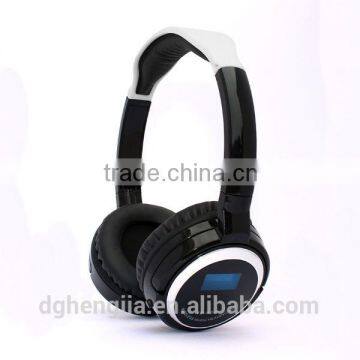 2016 Fashion Useful Music Color Ear Wireless Purple Headphones With Built-in Mp3 Player fm Radio Memory Card and Display Screen photo-5