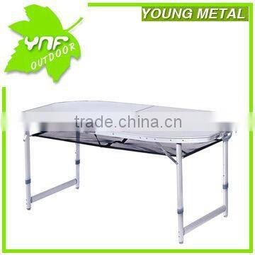 alu folding picnic table with mesh