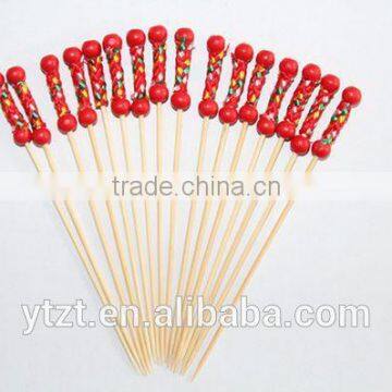 Cocktail Flat Bamboo Picks For Food Decors