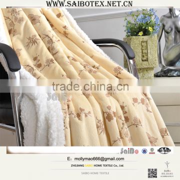 customized design softextile double layer blanket