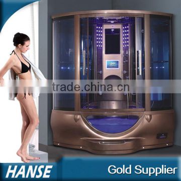 HS-SR022A leisure sanitary ware polished couple use bath tub steam room