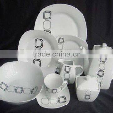 exotic style porcelain dinnerware set