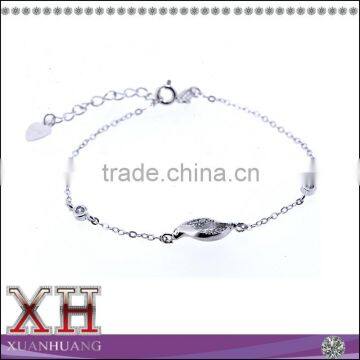 Sterling Silver Fine Jewelry Cubic Zircon Bracelet Wholesale