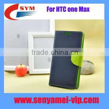 Fashion style For HTC one Max protective case ,cover For HTC one Max leather case