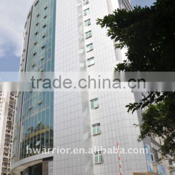 tall building exterior glass wall