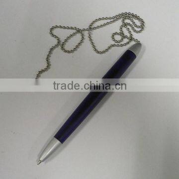 Metal Spring Based Table Pen With Chain for Promotion