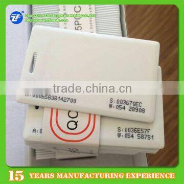 TK4100 Access control RFID clamshell card with ASW code printed