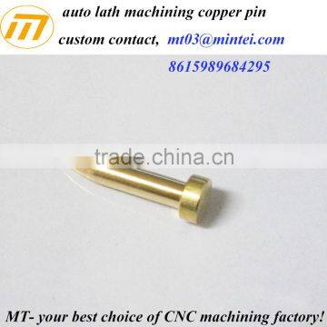 factory custom precision CNC machining round head copper pin