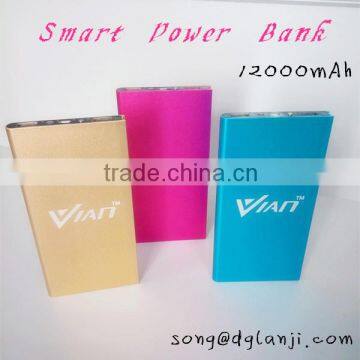 Mobile Power Bank Slim 12000mAh Portable Power Bank for Iphone6