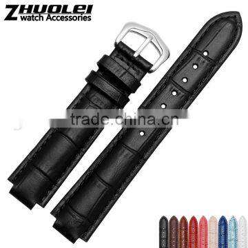 Hot fashiona 14*8|18*11|20*12mm genuine leather watch strap wholesale 3PCS
