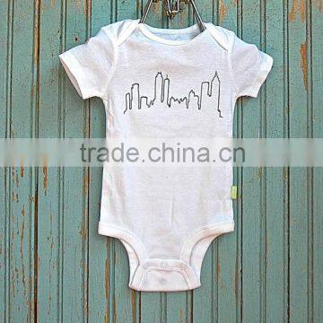 Hot Sale100%Cotton Baby Animal Rompers Short Sleeve Onesie photo-3