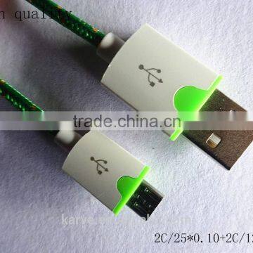 Best selling MICRO braid dual color round cable