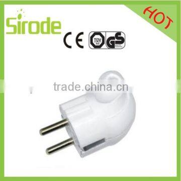 White and ABS made 7101 Euro Style Factory Direct Sirode adaptor 250V-50hz