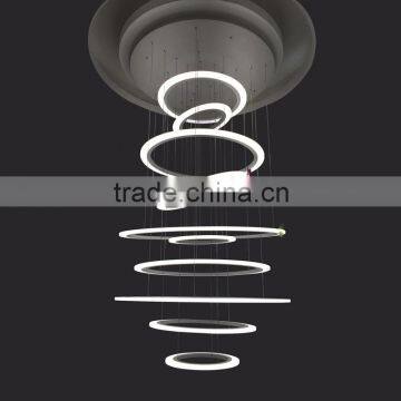 Modern lighting Round acrylic ring light source ceiling chandelier lamp lighting