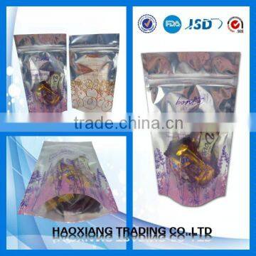 Food packaging bags with window in front/Aluminum foil food bags