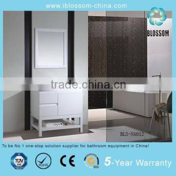 High quality floor-mounted American glass wash basin bathroom cabinet