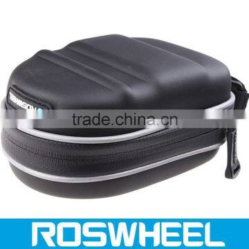 Wholesale logo customized waterproof leather bicycle saddle bag 13875-3 electric bike battery bag