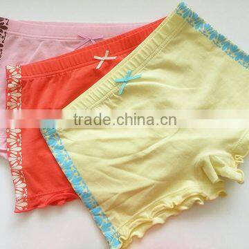 2016 Hot girls boxer shorts brief kids underwear for girls