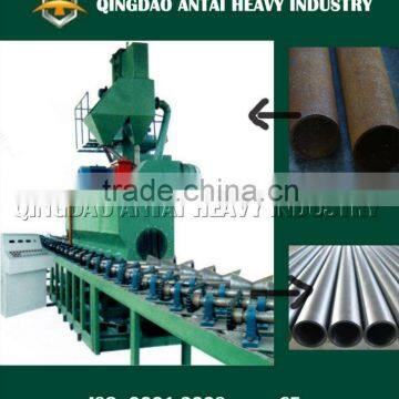 QG Series steel pipe external wall surface cleaning shot blast/blasting machine