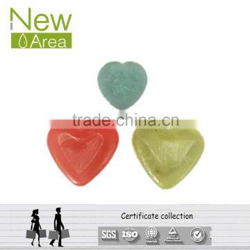 2016 new product heart shape colorful hotel soap with various fragrance