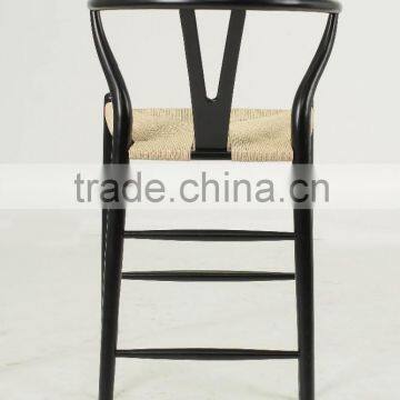 Hans Wegner Wooden Black Arm Y Barstool/ Wishbone Chair(CH-512R) photo-3