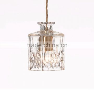 Decorative Vase Lights Square Decanter Pendant Light for Restaurants