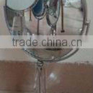 Crystal bath mirror stand/dressing mirror