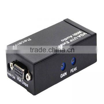 300m VGA Extender With Audio VGA UTP Extender 1x1 With Audio Over Cat5e/6 up to 300M With Power Supply photo-4