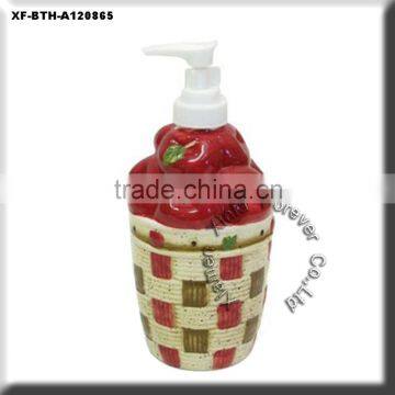 apple basket ceramic shower soap dispenser