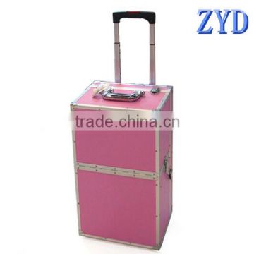 aluminum/EVA hairdressing necessary tool case/trolley makeup box (ZYD-HZ8017)