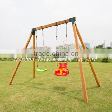 Simple Wooden Garden Swing Set TYS-S01