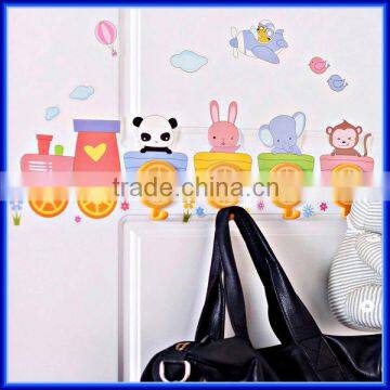 Decorative plastic wall hooks for hanging clothes, unique wall towel hook hanging hook coat hook for home