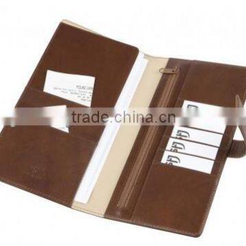 Deluxe Leather Travel Wallet( SA8000, BSCI, ICTI, WCA Accredited Factory)