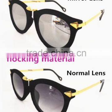 2015 the Newest and Popular Sunglass With Flocking Materials photo-3