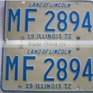 car license plate