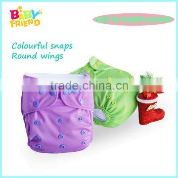 Bright Color Reusable Pocket Style Babyfriend Baby Cloth Diaper