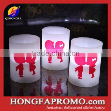 Promotion Gifts 3D Soft Rubber LED Wedding Candle