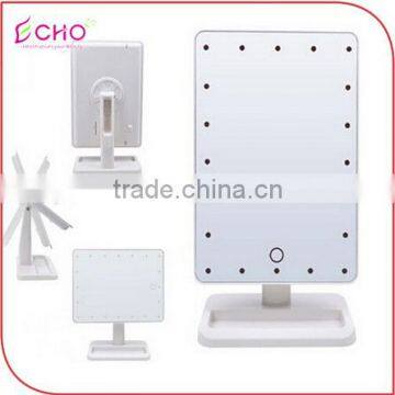 Wholesale and Retail Beautyful New Model Cheap Modern Dressing Light Table Mirror With Touch Press From China Mirror Factory photo-2