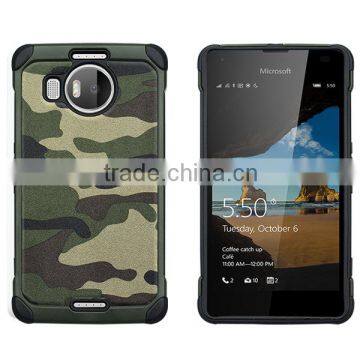 Camouflage Design Hybrid Leather Cover for Mircosoft Lumia 950XL